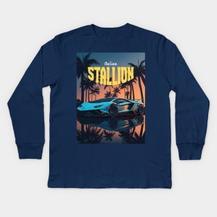 Italian Stallion Kids Long Sleeve T-Shirt